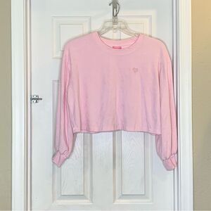 Stony Clover heart cropped Terry sweatshirt Size Large